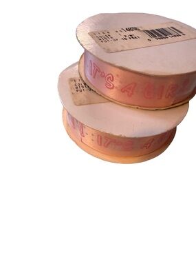 Pink 'It's A Girl Satin Ribbon Spools